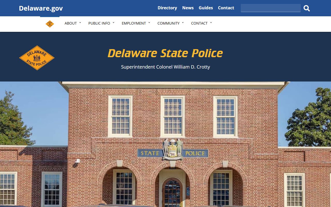 Delaware Busted Mugshots - Delaware State Police home page